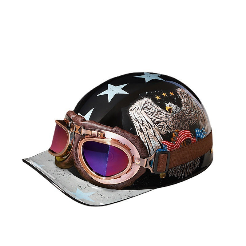 Motorcycle Helmet Retro Baseball Cap Helmet