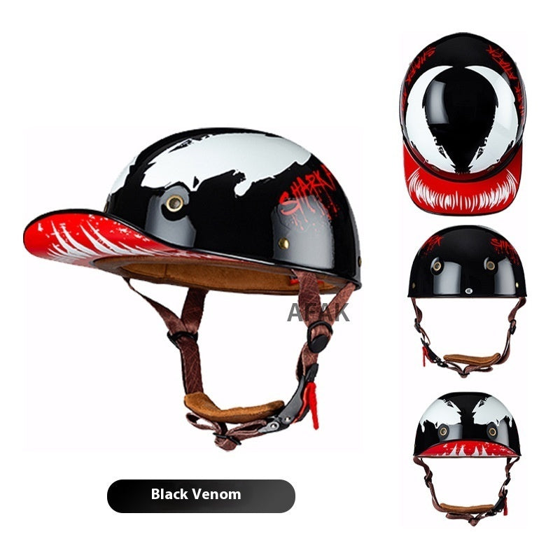 Motorcycle Helmet Retro Baseball Cap Helmet